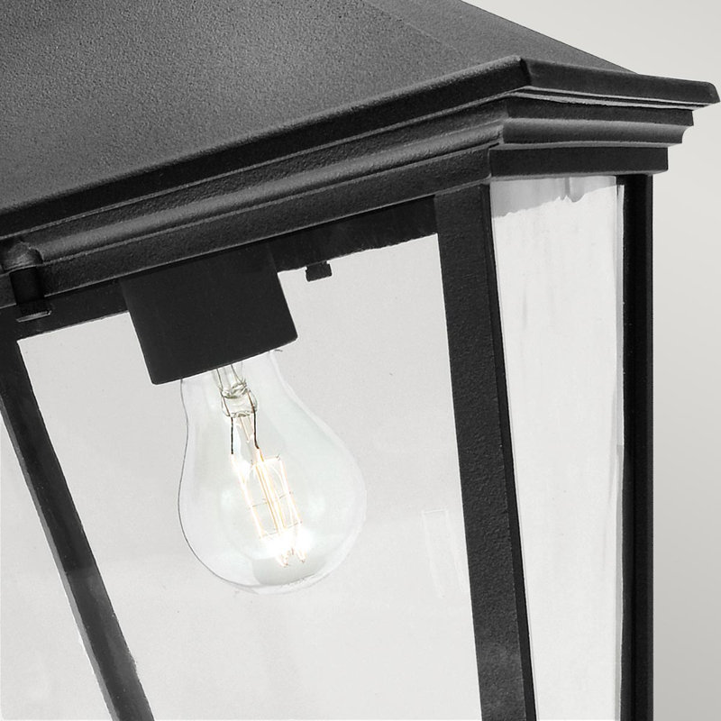 West Ham 56cm H Outdoor Wall Lantern, Black