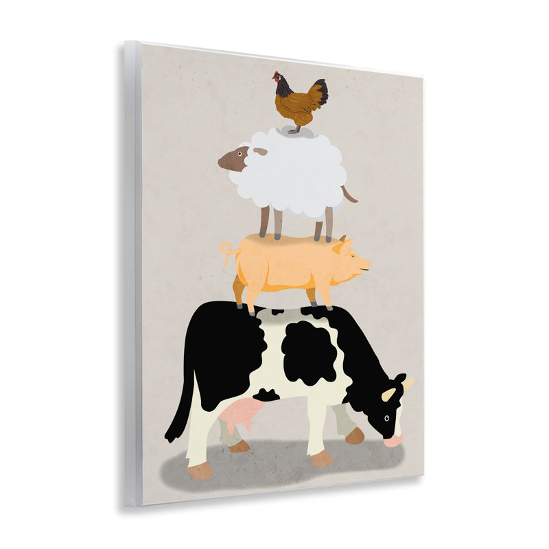 Farm Stack over Beige Wall Plaque, design by Marcus Prime