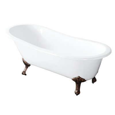 Baignoire sur pattes ovale en fonte 57 po Kingston Eden
