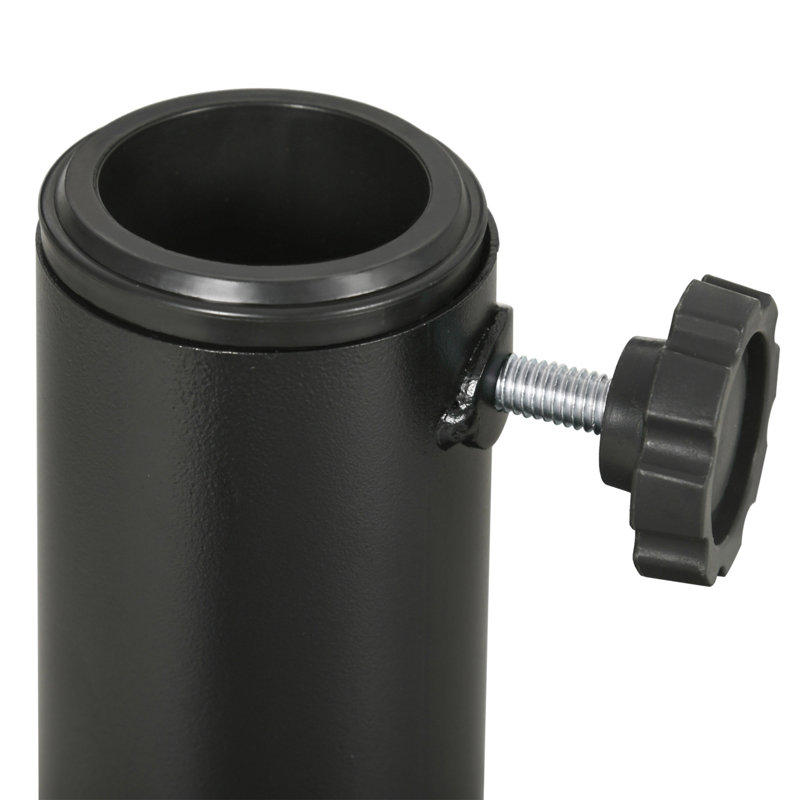 21 lb Porte-parasol rond robuste en rotin 18 po Market Market