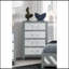 Commode grise avec 4 tiroirs