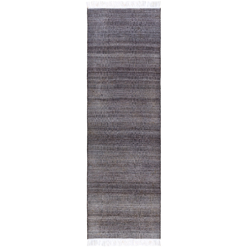 Tapis rayé intérieur / extérieur tissé à la main Lithow, Tapis de couloir 2 pi 6 po x 8 pi