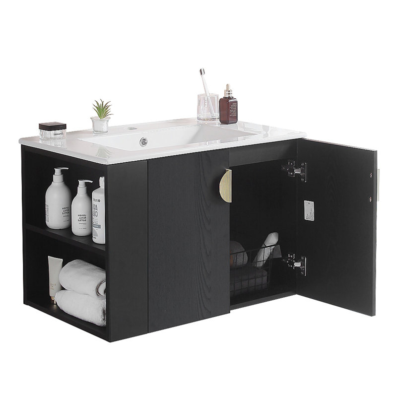 Ensemble de meuble-lavabo avec lavabo et deux portes