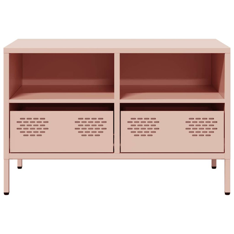 Athanasius TV Stand for TVs up to 24", Pink, 68cm