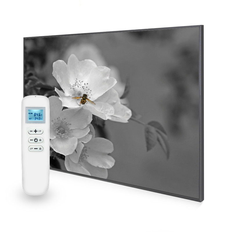 Mirrorstone 1 BTU Electric Panel Space Heater with Adjustable Thermostat, 99.5cm H x 119.5cm W x 2.2cm D, 900 W, 5.22 A