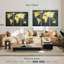 «Adventure Awaits World Map», reproduction sur toile-92760618