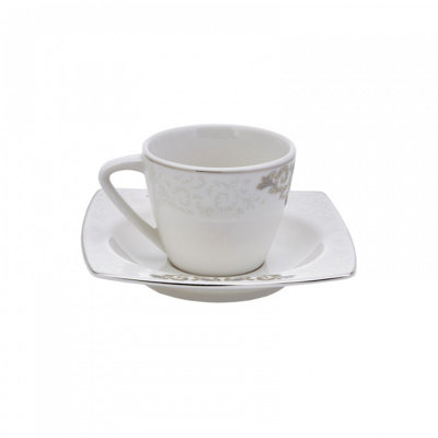 Porcelain Espresso Cup and Saucer
