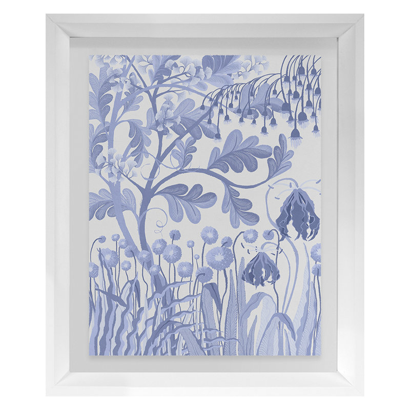 «Peculiar Blooms 6» par Victoria Neiman - impression d'un seul cadre, H 24 po x l 20 po
