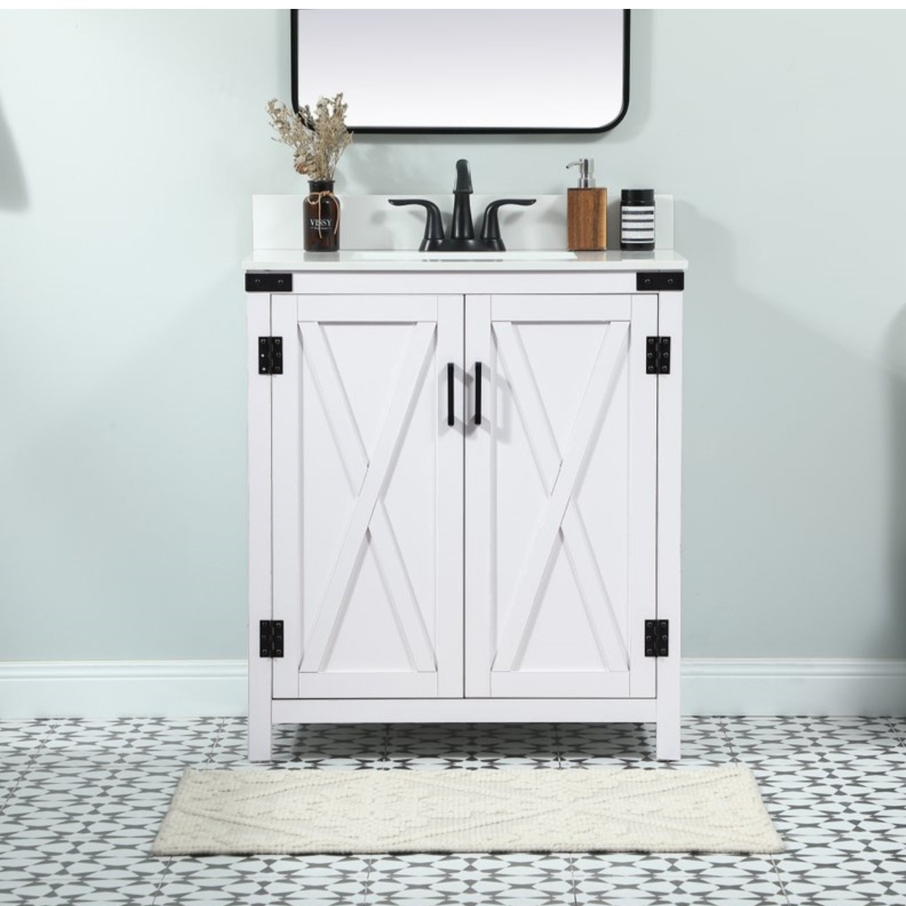 Slayton 30'' Single Bathroom Vanity, White