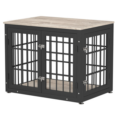 Heavy Duty Dog Crate Furniture, Decorative Pet House End Table, Wooden Cage Kennel Furniture Indoor