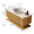 48" Wall Mounted Bathroom Vanity with Countertop and Sink