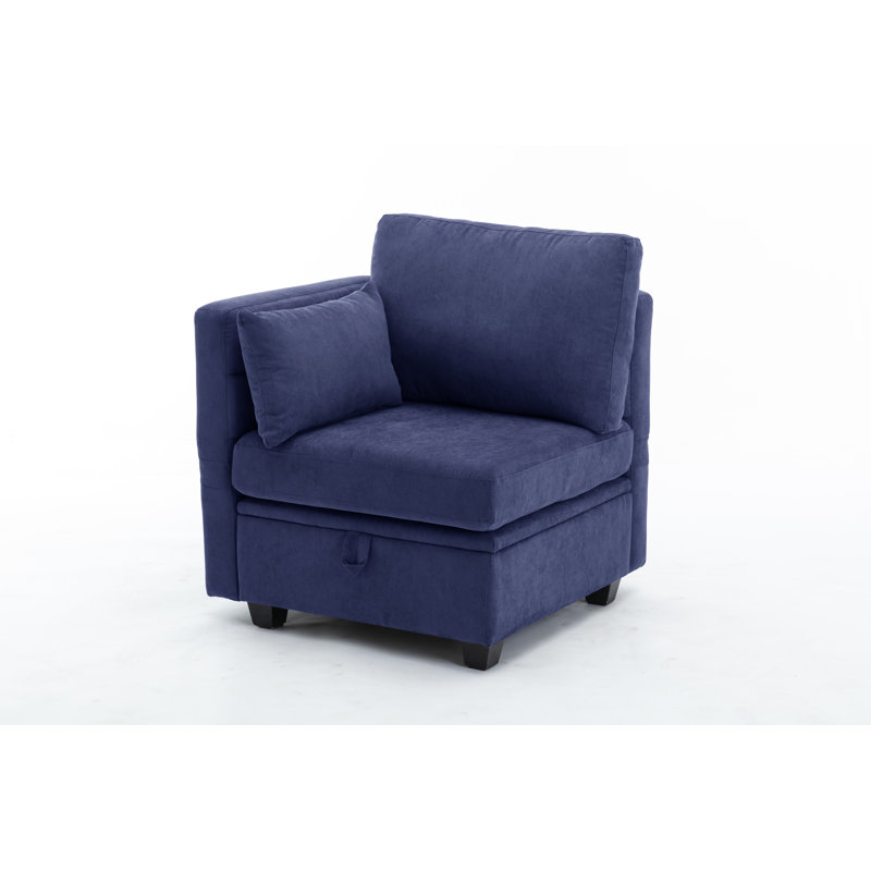 Canapé modulaire Toxi, Polyester bleu