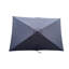 Parasol 9 x 6 pi rectangulaire avec manivelle et bouton-poussoir inclinable, imperméable et résistant aux rayons UV pour une utilisation extérieure-216671128