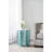 Turquoise Capiz Stool with Starburst Design