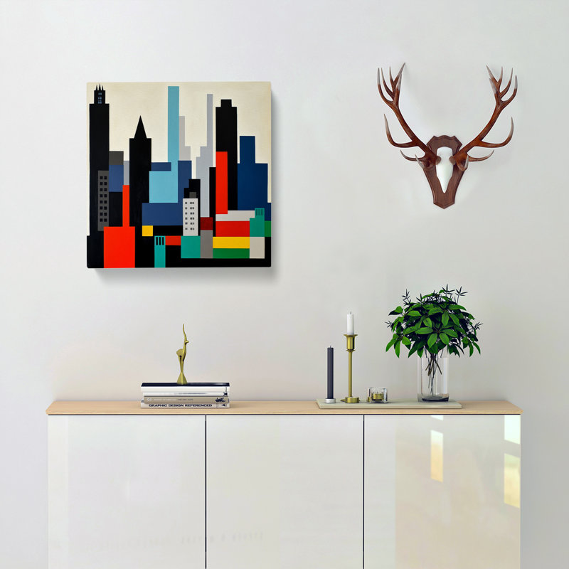City of Manchester Suprematism - Wrapped Canvas