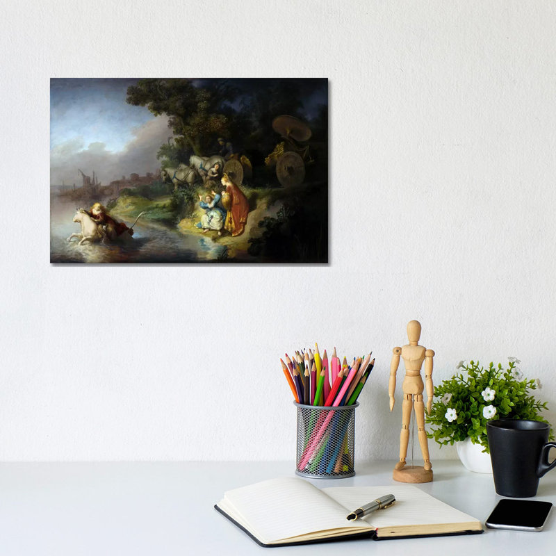 The Abduction Of Europa by Rembrandt Van Rijn - Wrapped Canvas Painting, 20.32 cm H x 30.48 cm W