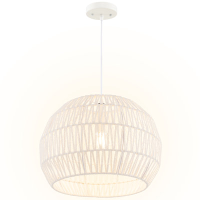 Amiliah 1 - Light Beige Dome Pendant