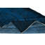 Tapis turc moderne fait à la main 5,6 x 9,4 pi surteint en bleu foncé