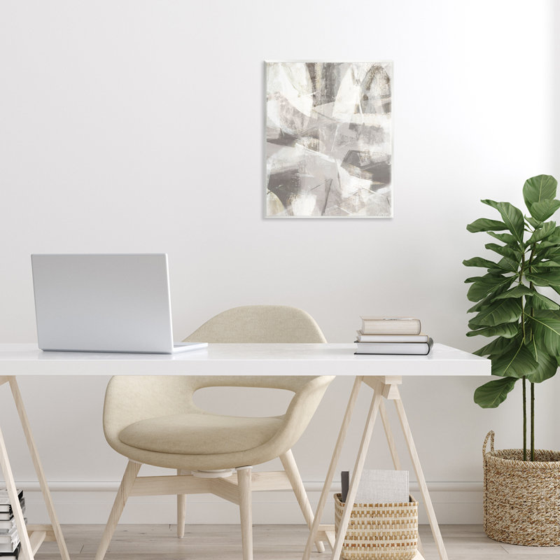Grey Soft Currents Wall Plaque, design by Hannah Dawson
