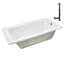 60'' x 32'' Acrylic Soaking Drop-In Bathtub, Drain Included-97545296