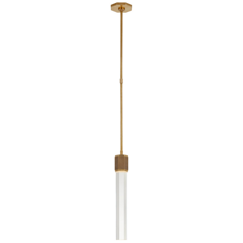 Fascio 1 - Light LED Pendant, Antique Brass