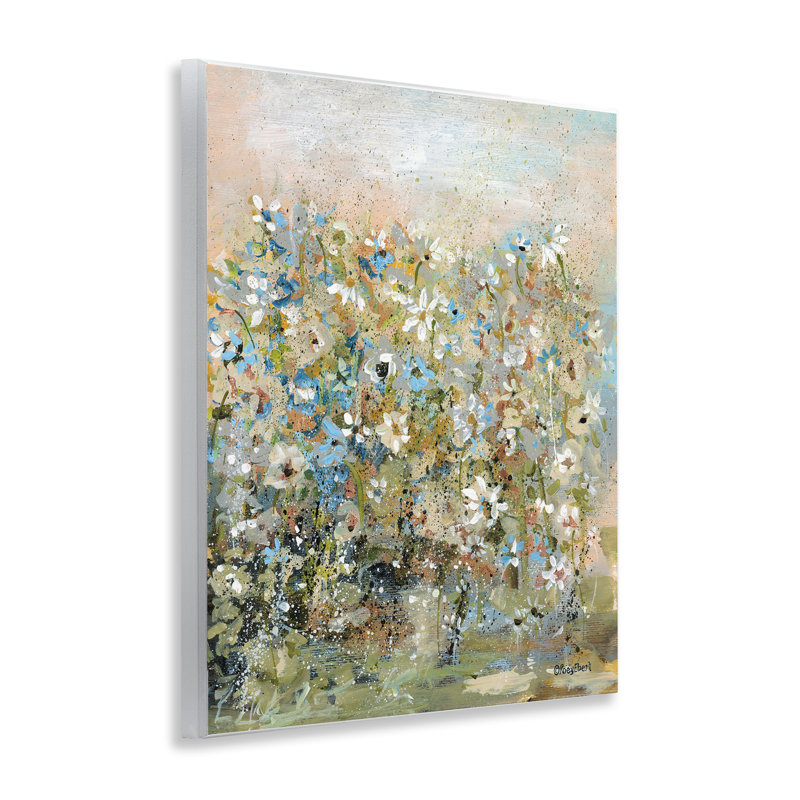 Plaque murale fleurs de jardin mouchetées, design par Roy Ebert