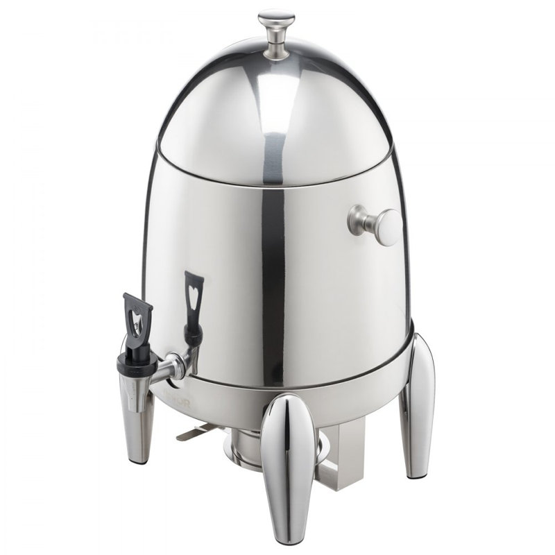 Stainless Steel Hot Tea & Cold Drink Dispenser 2.7 Gal Beverage Dispenser