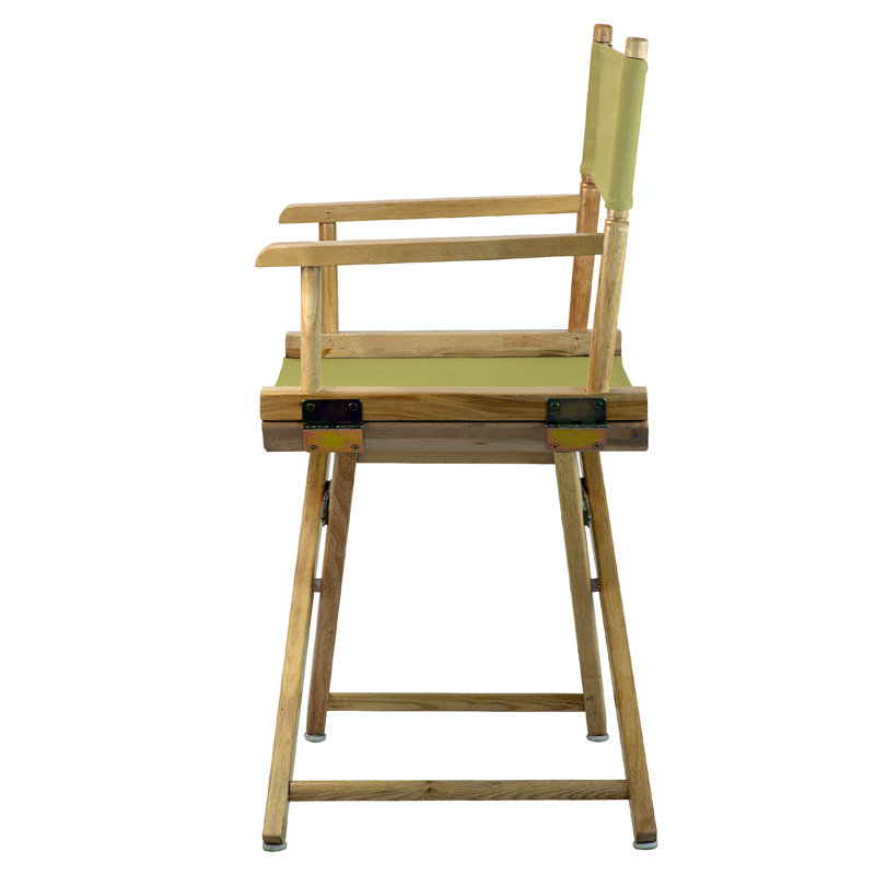 18" Folding Director Chair, Natural, Sage
