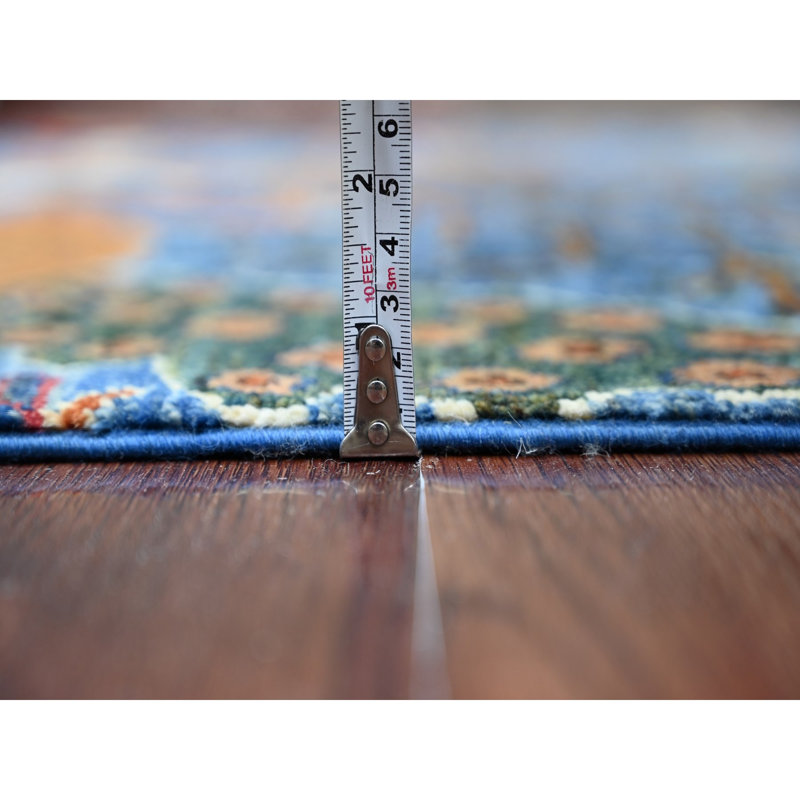 Tapis peshawar afghan 2 pi 7 po x 4 pi avec motif oiseaux de paradis, teinture végétale, laine douce et brillante nouée à la main, tapis, échantillon, tapis oriental