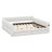 King Size Upholstered Daybed With 2 Drawers, Lambswool Day Bed Frame With USB Ports And Soft Backrest, Sofa Bed Frame-123834185