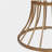 Black Oak Veneer 42" Round Dining Table – Solid Wood-Look Top, Heavy-Duty Wrought-Iron Pedestal Base, Compact Kitchen & Breakfast-Nook Furniture, Rustic-Modern Style