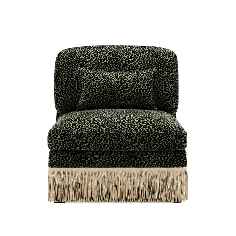 Fauteuil d'appoint sans accoudoirs avec 1 coussin