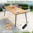 Cyanna 6 - Person Metal Patio Dining Set with Rectangular Table-1325791613