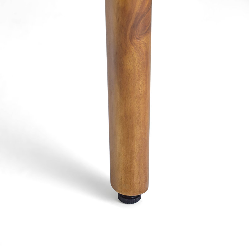 Aretin Round Outdoor Side Table, Teak