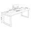 Bureau d'écriture rectangulaire en bois massif noyer-1970204445