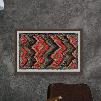 Wavy Line Pattern - Single Picture Frame Print