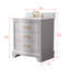 Ensemble de meuble-lavabo simple 30 po Goleta-104997760