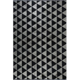 Rapture Silver/Black Geometric Luxury Area Rug