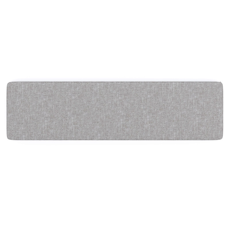 Indoor/Outdoor Sunbrella® Seat Cushion, Canvas Granite Sunbrella® Canvas, 65" W x 18" D