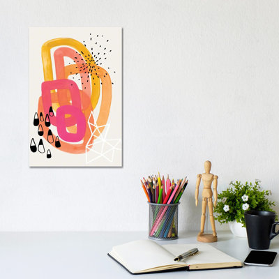 Retro 70's Party by EnShape - Wrapped Canvas Print