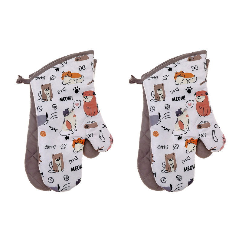 Ensemble de 2 mitaines de four pour chien et chat