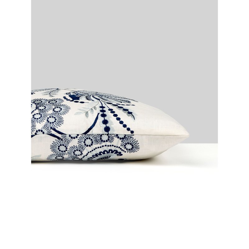 Annelise Embroidery Pillow, Porcelain/Floral