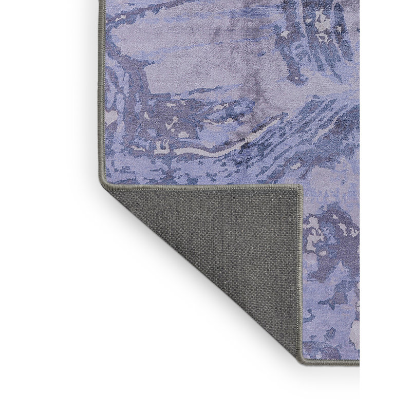 Tapis abstrait bleu, Rectangle 4 pi x 6 pi
