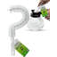 Brosse de nettoyage de cafetière avec poils incurvés incurvés, brosse de décantation durable de 12 po