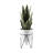 15.25 " H Faux Snake Plant in Ceramic Pot