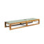 Chaise longue inclinable en acacia de 78,75 po Denzer-115820807