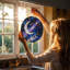 Vitrail céleste de style étoile de lune avec vitrail et panneaux de verre pour décoration de fenêtre-103434841