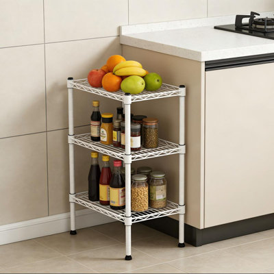 Modern White Storage Shelf
