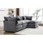 Chenille moderne pour espace de vie - gris, 5 coussins, rembourrage moelleux en forme de L gris avec mobilier de luxe et de chambre-2106655767
