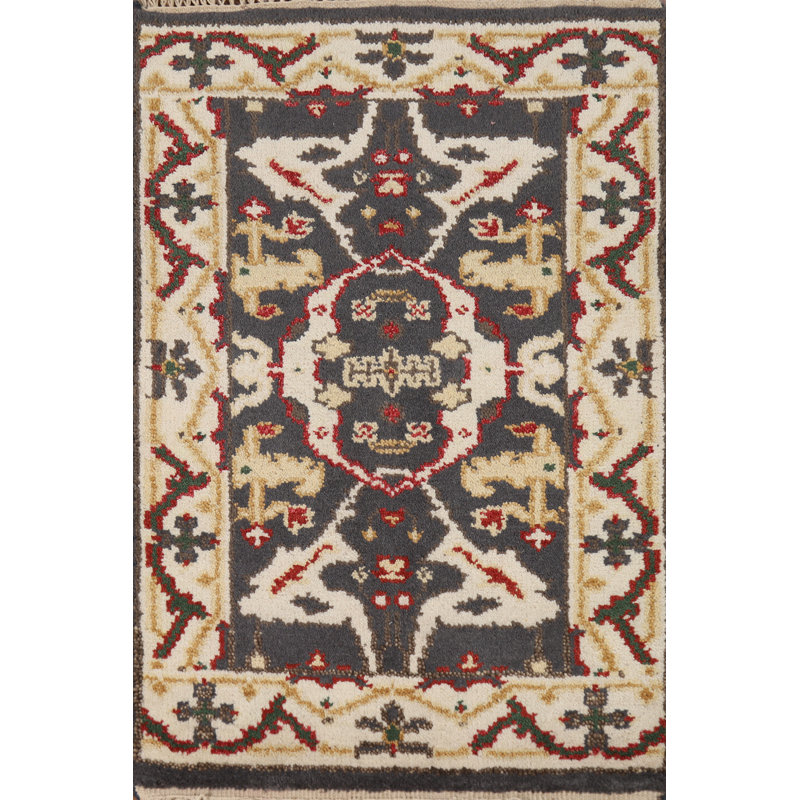 Tapis de vestibule oriental fait à la main Oushak 2x3
